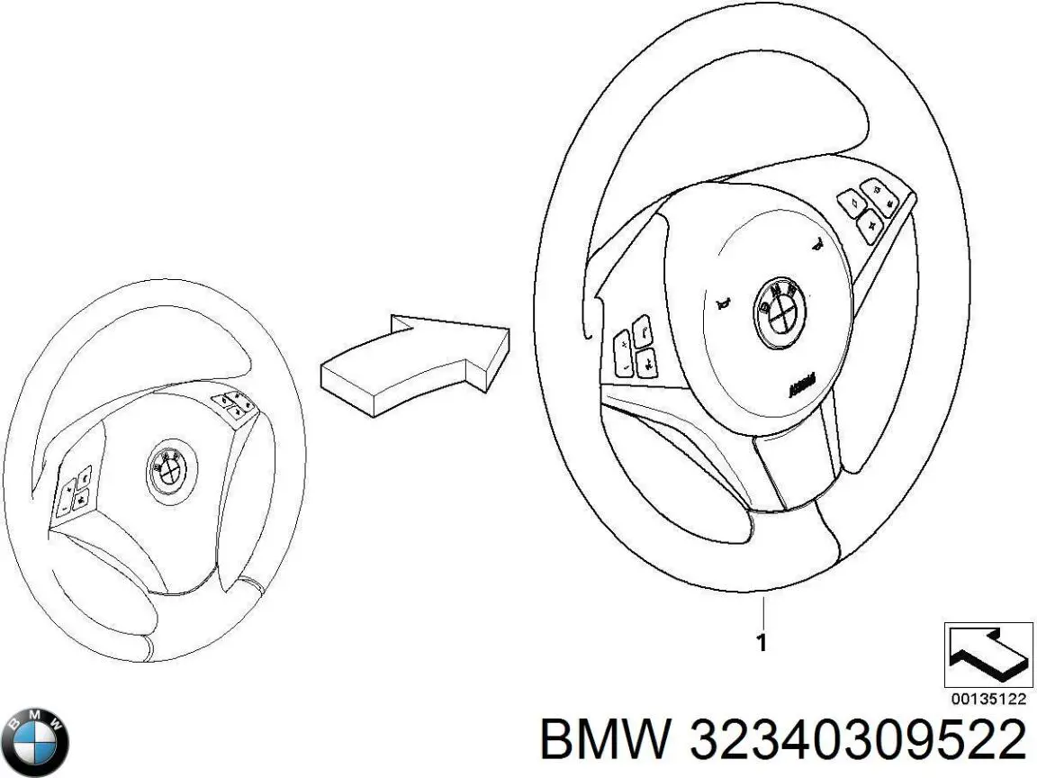  BMW 32340309522 ціна, від 1041.46 USD