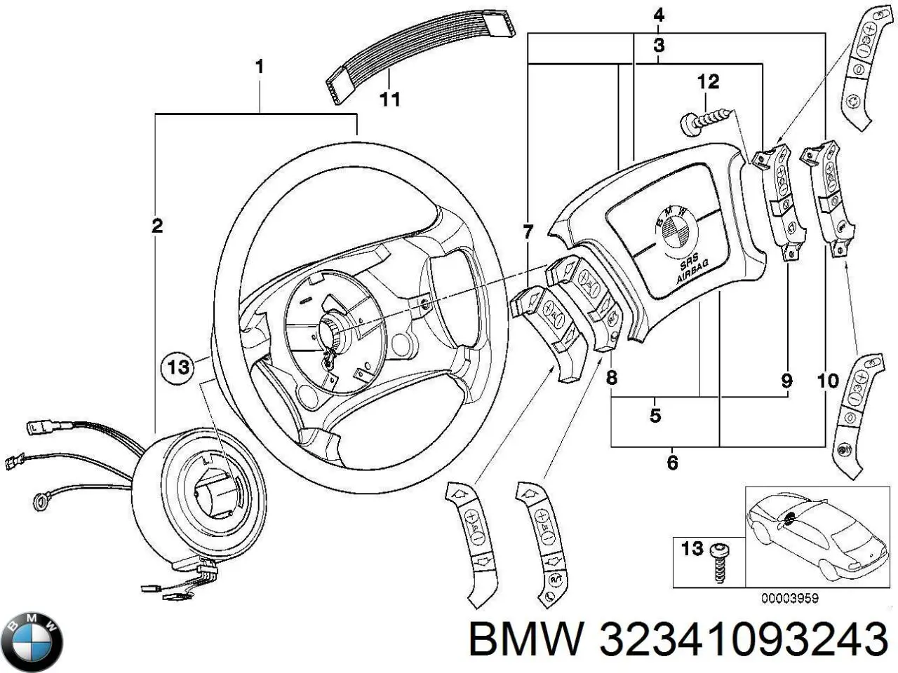Купити 32341093243 BMW Кермо