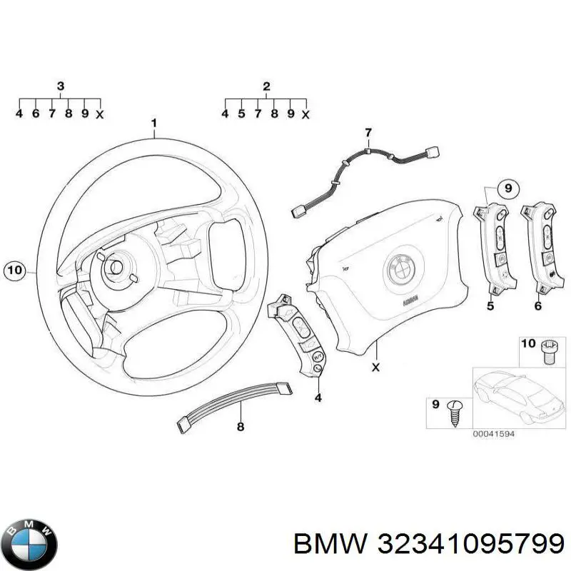 32341095799 BMW Рульове колесо
