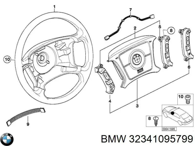 Купити 32341095799 BMW Кермо