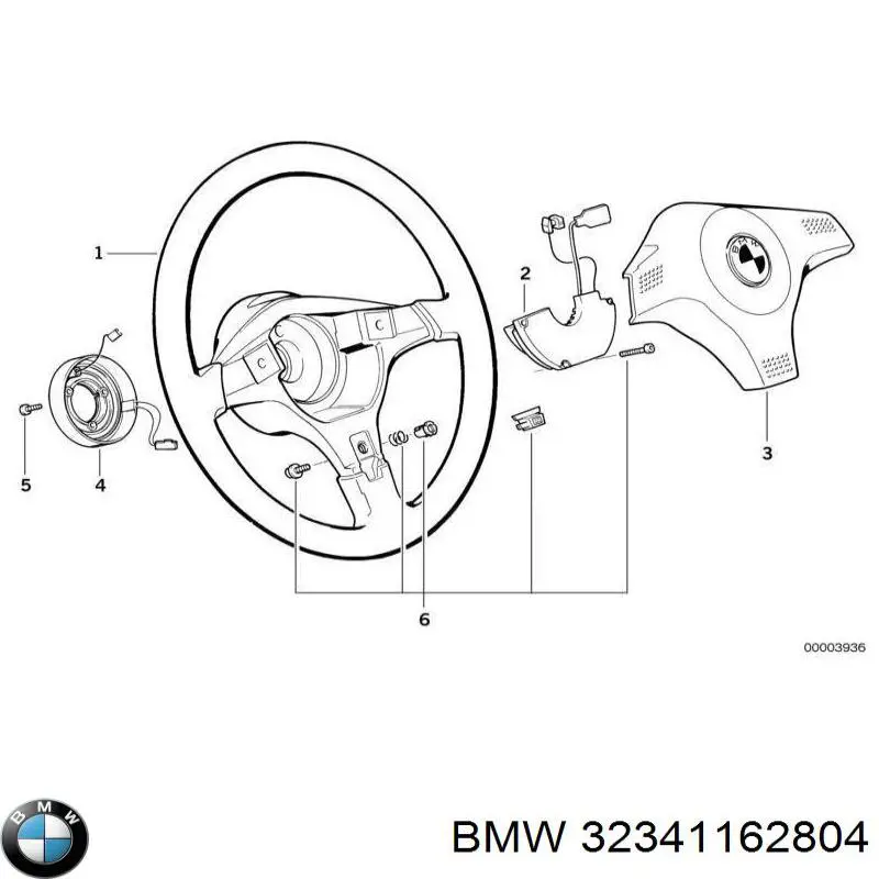 Купити 32341162804 BMW Контактне кільце подушки безпеки