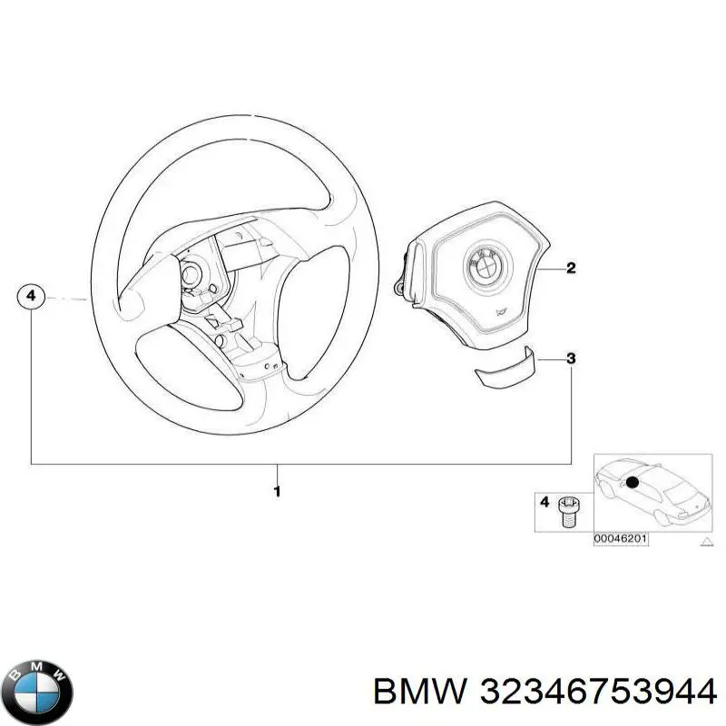 1094408 BMW Рульове колесо
