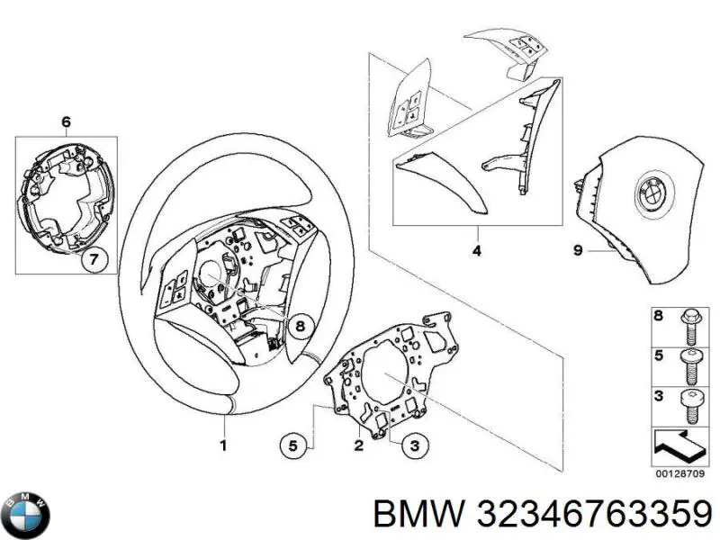 Рульове колесо BMW 32346763359 ціна, від 106.42 USD