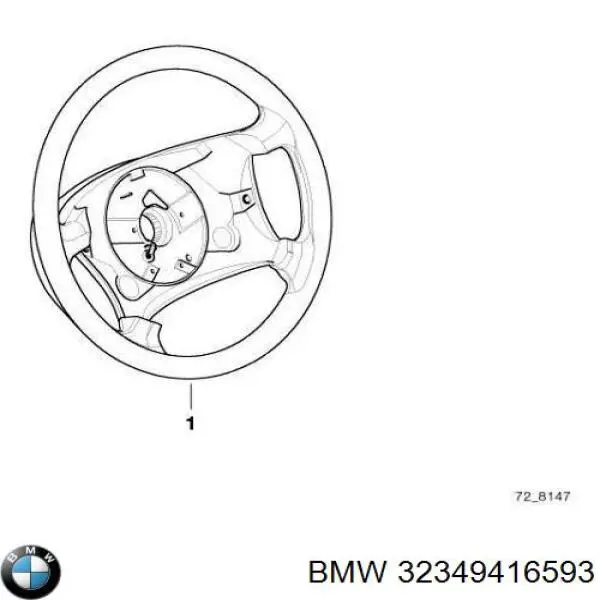 Рульове колесо 32349416593 BMW