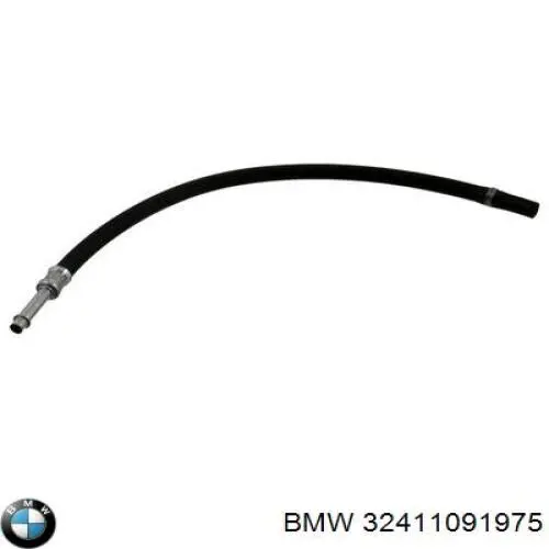 Шланг ГПК, низького тиску, від радіатора до бачка BMW 32411091975 ціна, від 23.32 USD