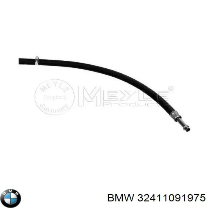 32411091975 BMW Шланг ГРПК, низького тиску, від радіатора до бачка