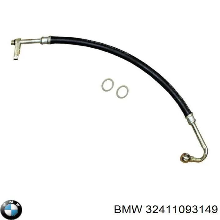 Шланг ГПК, низького тиску, від рейки/механізму до радіатора на BMW 5 (E39)