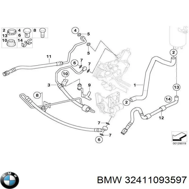 Купити 32411093597 BMW Прокладка пробки піддону двигуна