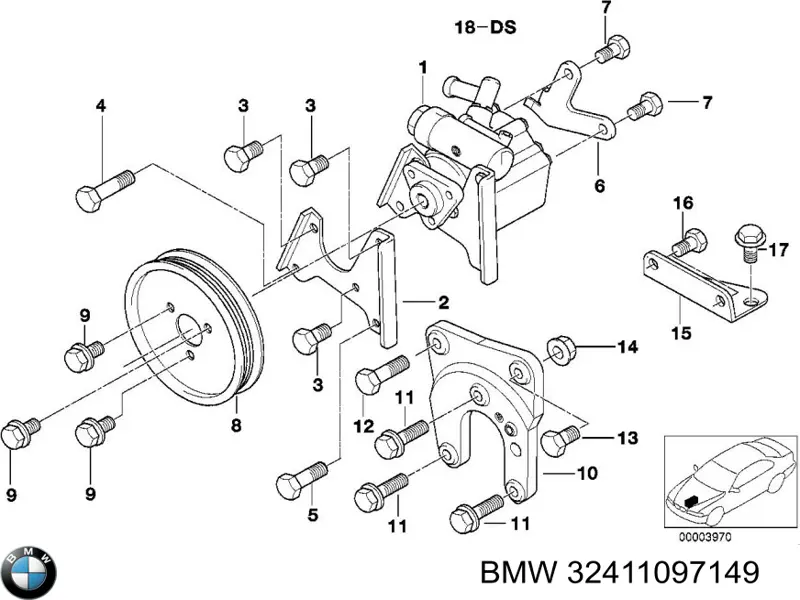 Насос ГУР 32411097149 BMW