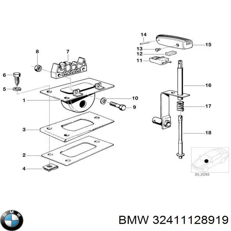 32411128919 BMW Повітряний фільтр двигуна