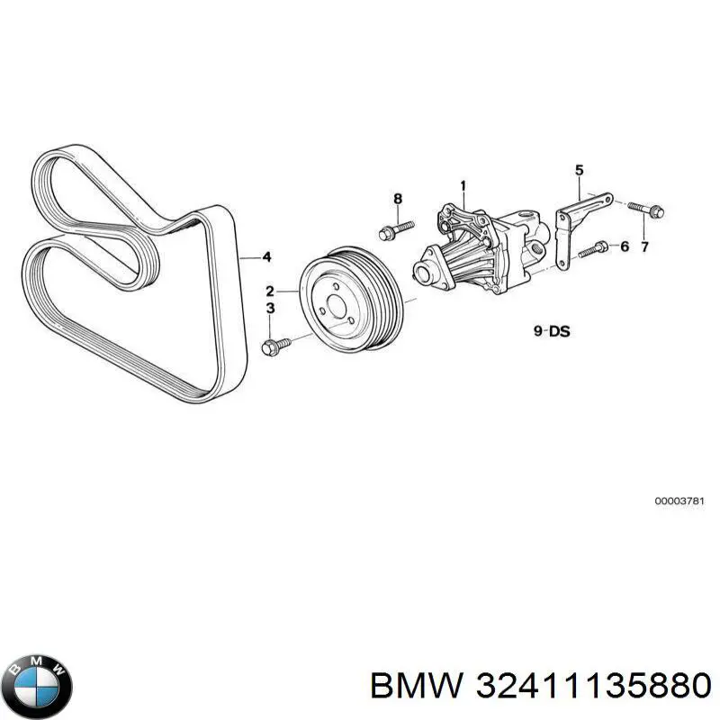 Ремкомплект насосу гідропідсилювача керма 32411135880 BMW