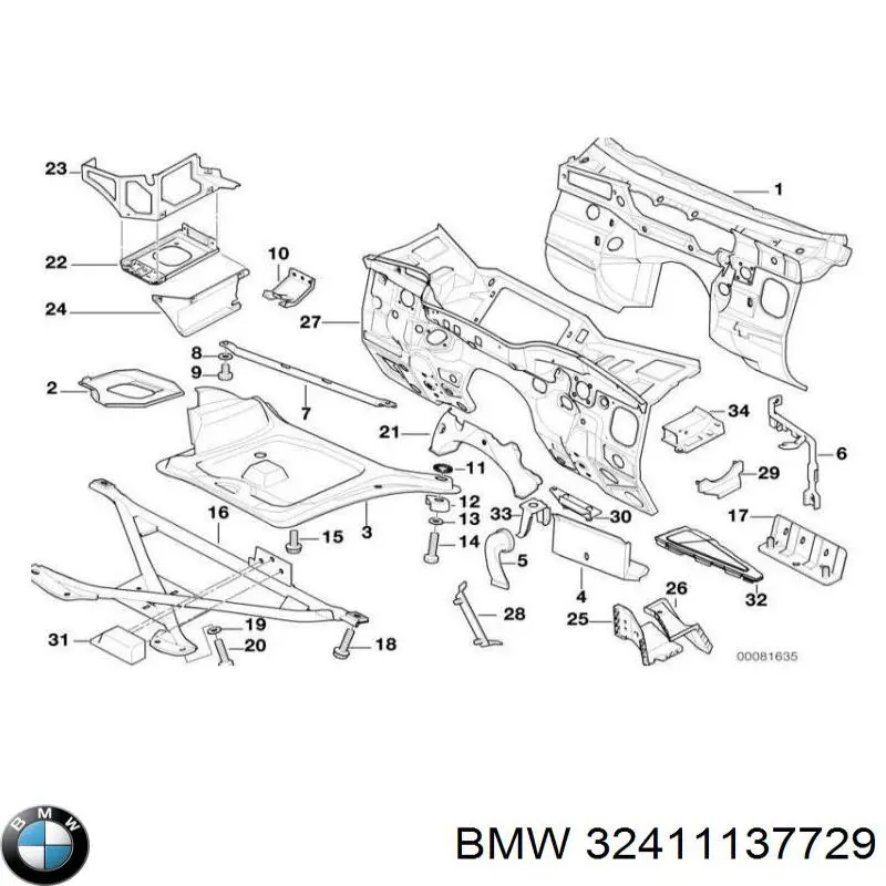 Купити 32411137729 BMW 