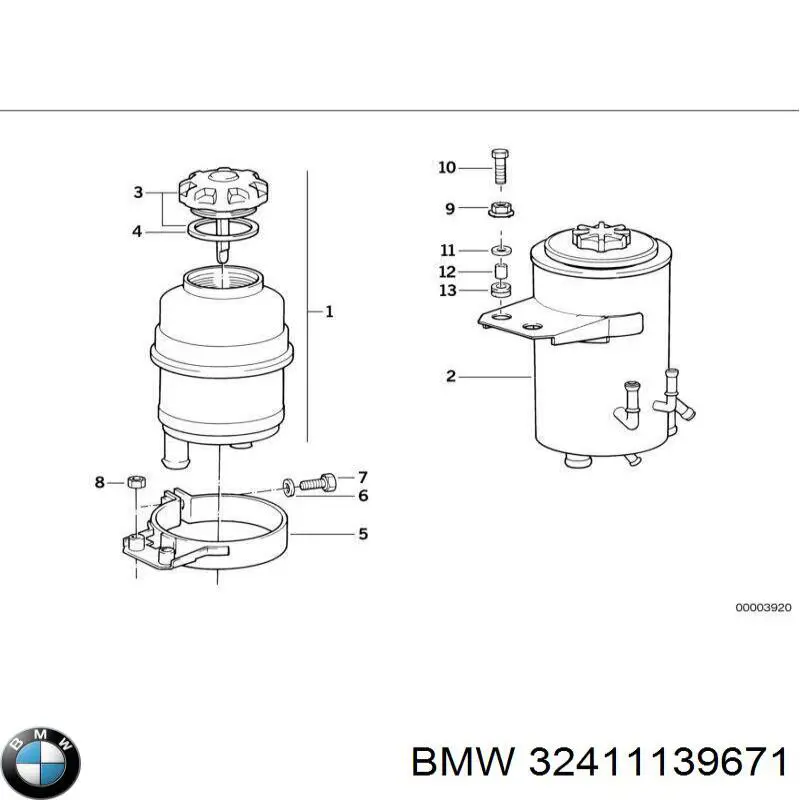 Купити 32411139671 BMW Бачок насоса ГПР