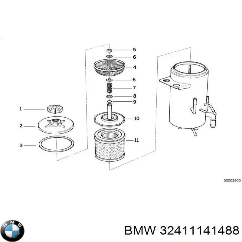 32411141488 BMW бачок насосу гідропідсилювача керма