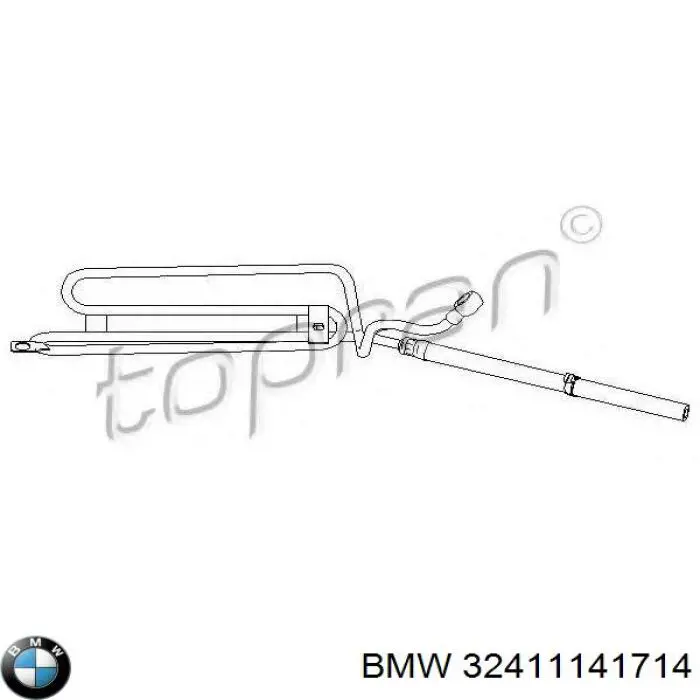 Шланг ГПК, низького тиску, від рейки/механізму до бачка BMW 1140884 ціна, від 61.15 USD