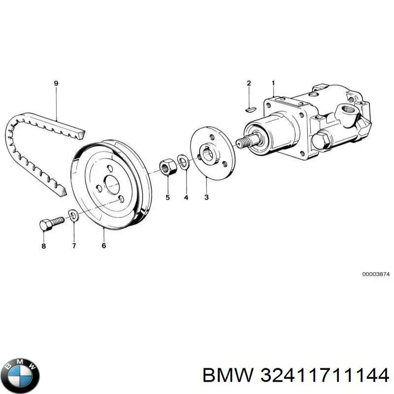 32411711144 BMW ремінь приводний, агрегатів