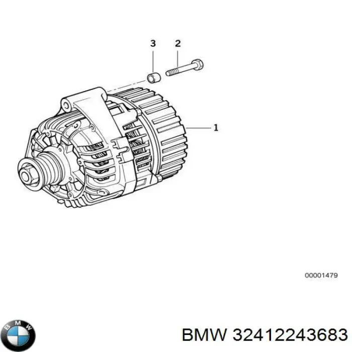 Шків лопатевого насоса гідропідсилювача керма BMW 32421740436