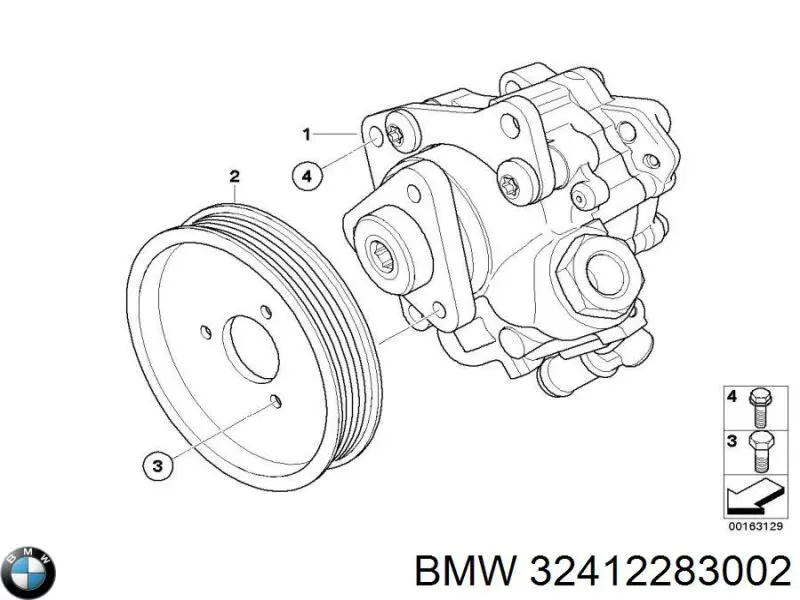 Насос ГПК BMW 32412283003 ціна, від 77.90 USD