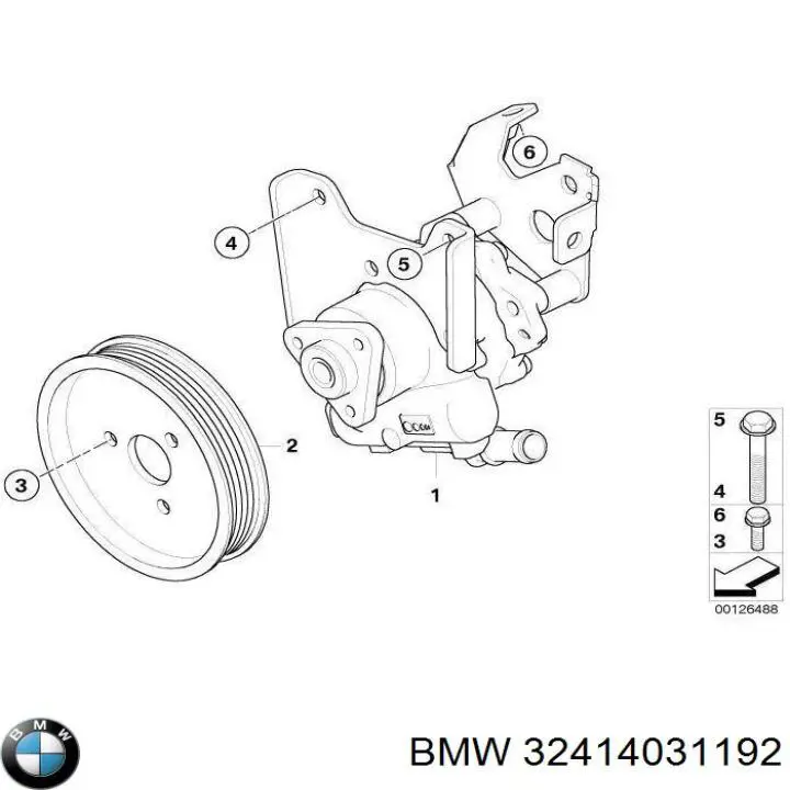 32414031192 BMW насос гідропідсилювача керма (гпк)