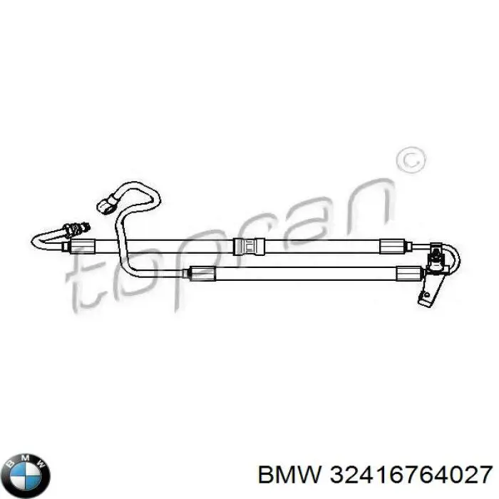 Купити 32416764027 BMW Шланг ГПК, високого тиску рейки керма