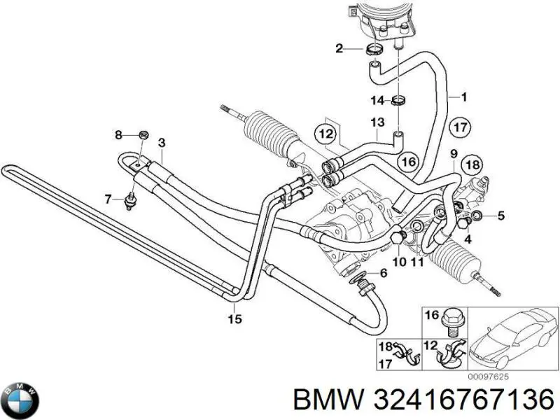 Купити 32416767136 BMW 
