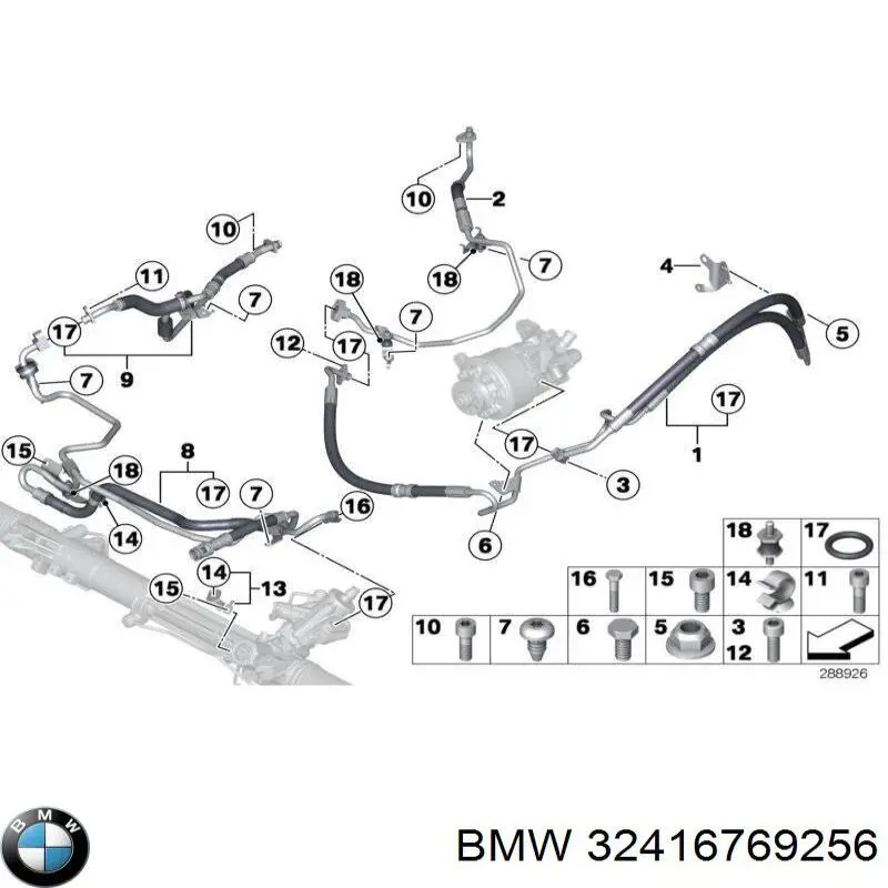 З'єднувальні елементи, система випуску BMW 32416769256 ціна, від 4.23 USD