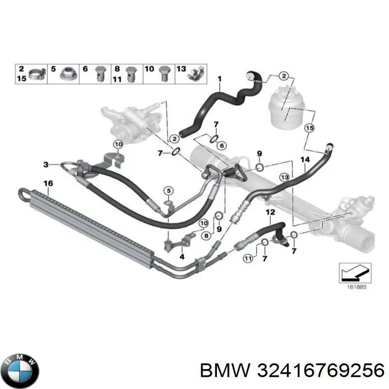 Купити 32416769256 BMW Кріплення глушника заднє