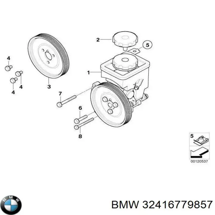  Насос ГУР BMW 7 