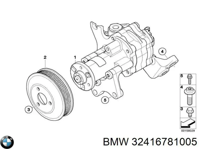 32416772130 BMW Насос гідропідсилювача