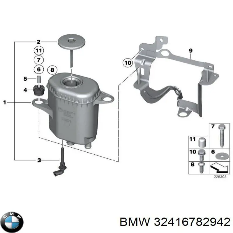 Бак масляний на BMW 7 (F01, F02, F03, F04)