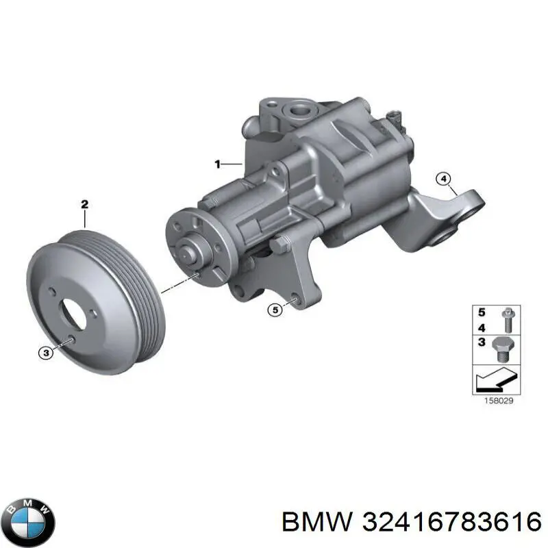 32416796451 BMW насос гідропідсилювача керма (гпк)