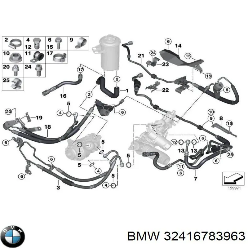 32416781007 BMW Насос гідропідсилювача