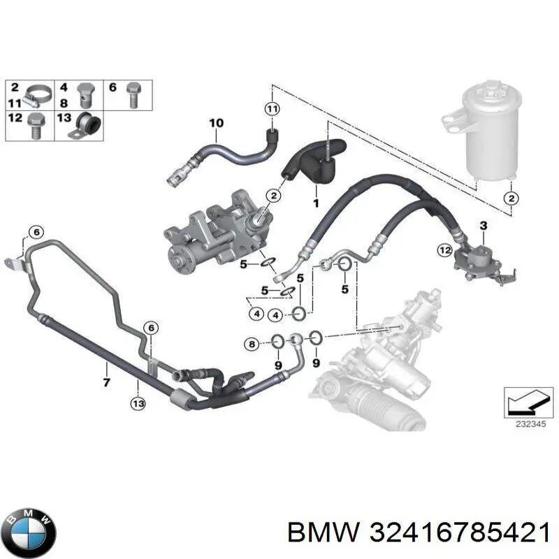 Купити 32416785421 BMW 