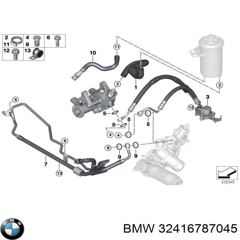  BMW 32416787045 ціна, від 152.03 USD