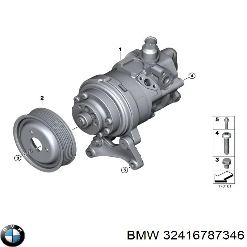 Насос ГПК BMW 32416787346 ціна, від 570.00 USD