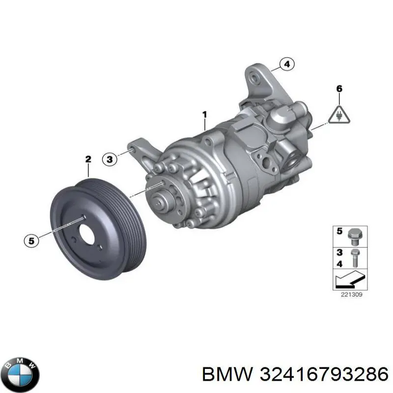 Насос ГПК BMW 32416793286 ціна, від 633.31 USD