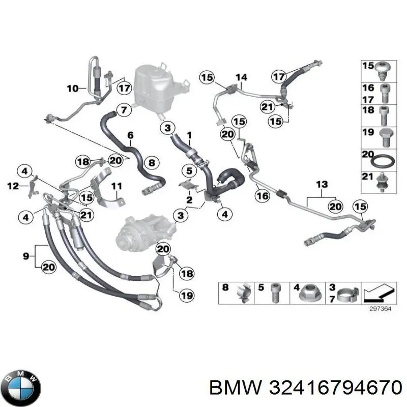 Трубка картера повітряна BMW 32416794670 ціна, від 64.90 USD