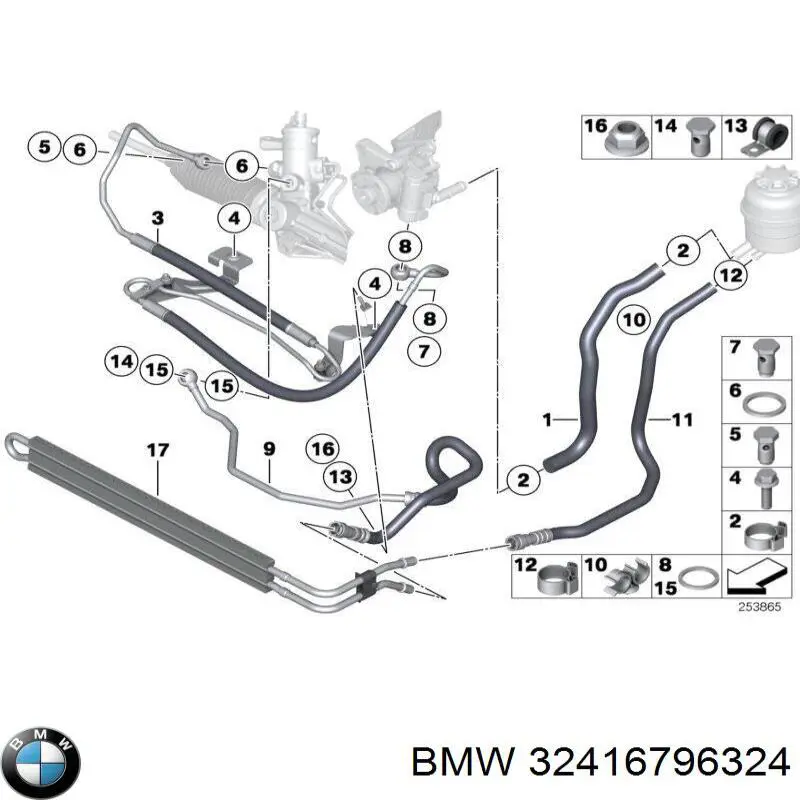 Купити 32416796324 BMW Шланг для видалення повітря