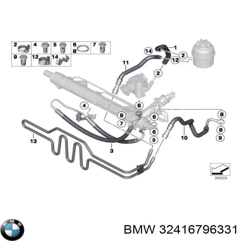 32416796331 BMW Шланг повітряний вентиляції картера
