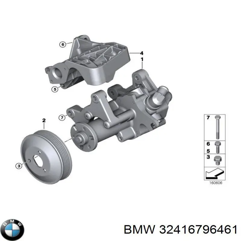 Насос ГПК BMW 32416796461 ціна, від 126.69 USD