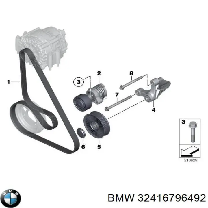 32416776183 BMW насос гідропідсилювача керма (гпк)