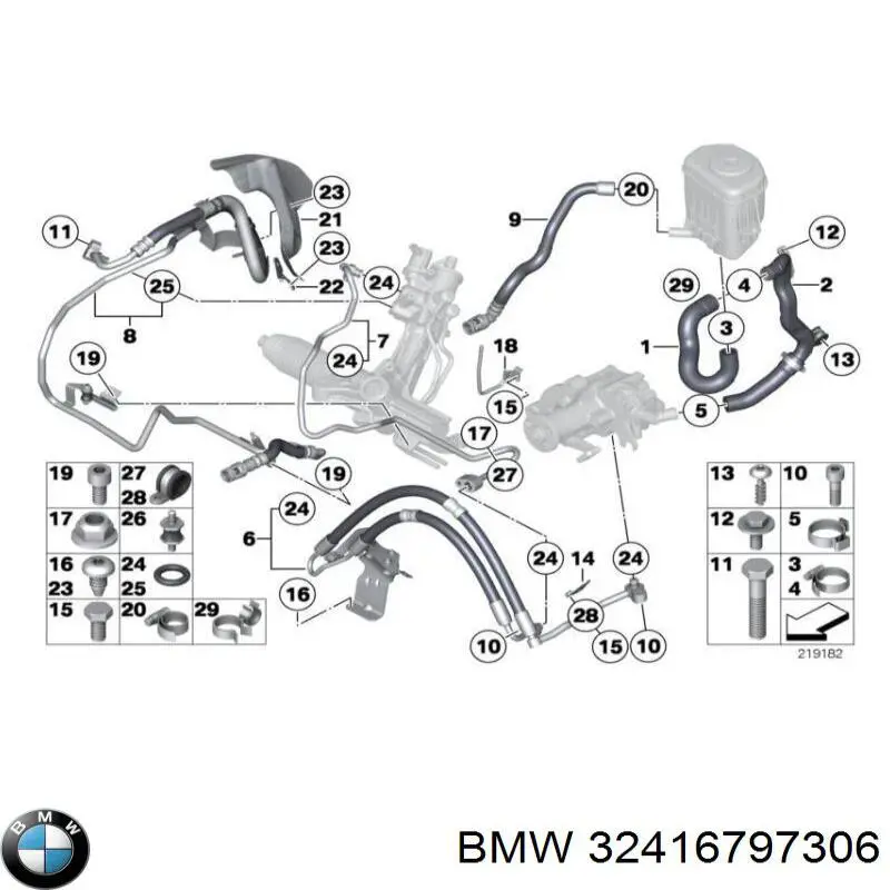 32416797306 BMW Шланг повітряний вентиляції картера