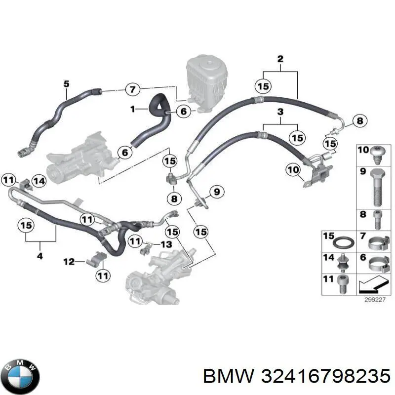 32416798236 BMW Трубка високого тиску ГПК