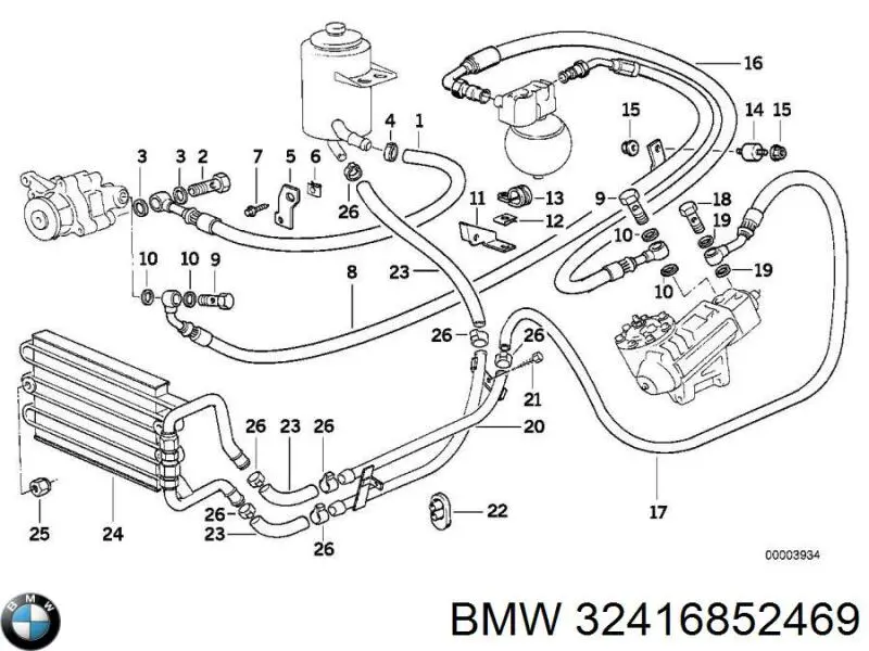 Купити 32416852469 BMW Болт трубки турбіни подачі масла