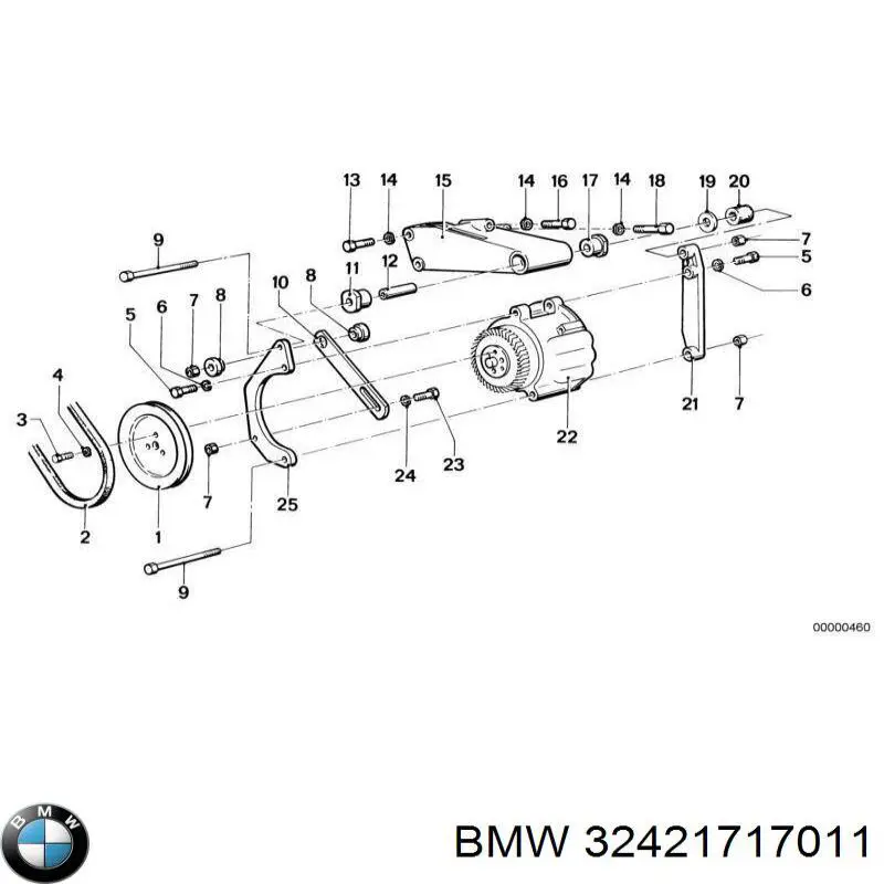 32421717011 BMW Поліклиновий ремінь
