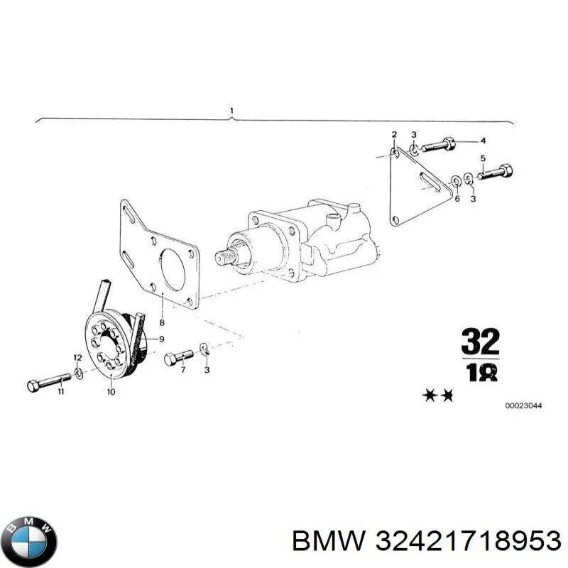 32421718953 BMW ремінь приводний, агрегатів