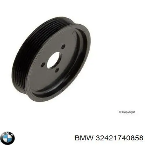 32421740858 BMW шків насосу гідропідсилювача керма (гпк)