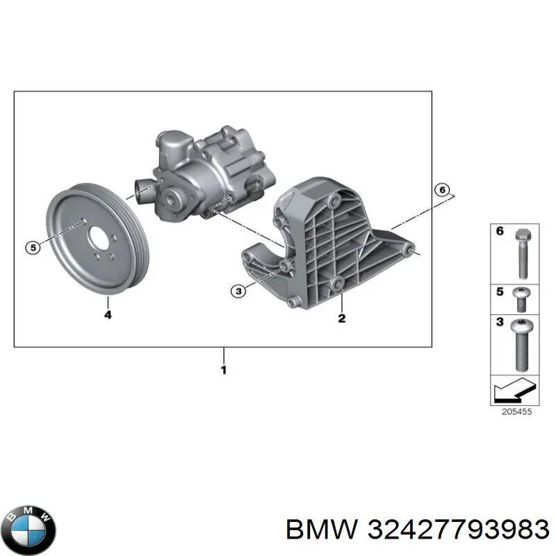 32427793983 BMW Шків водяного насоса