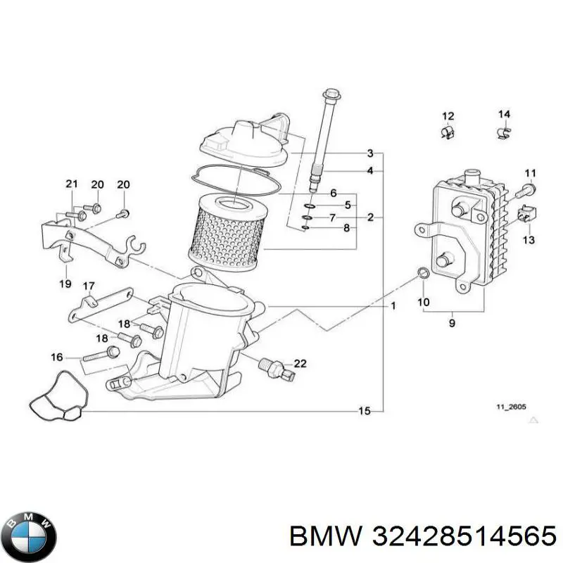 Шків водяної помпи на BMW X1 (E84)