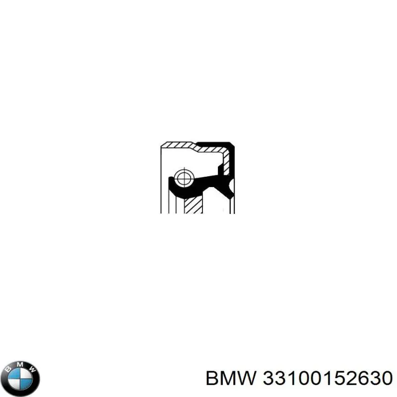 33100152630 BMW сальник хвостовика редуктора заднього моста